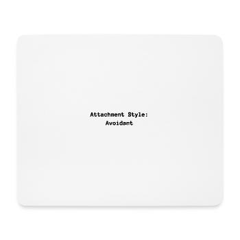 Bindungsstil: Vermeidend - Mousepad (Querformat) - Weiß - Vorne