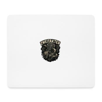 Maschinenmotorrad Illustration - Mousepad (Querformat) - Weiß - Vorne