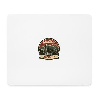 Brașov Mountain Landscape Design - Mouse Pad (horizontal) - white - Front