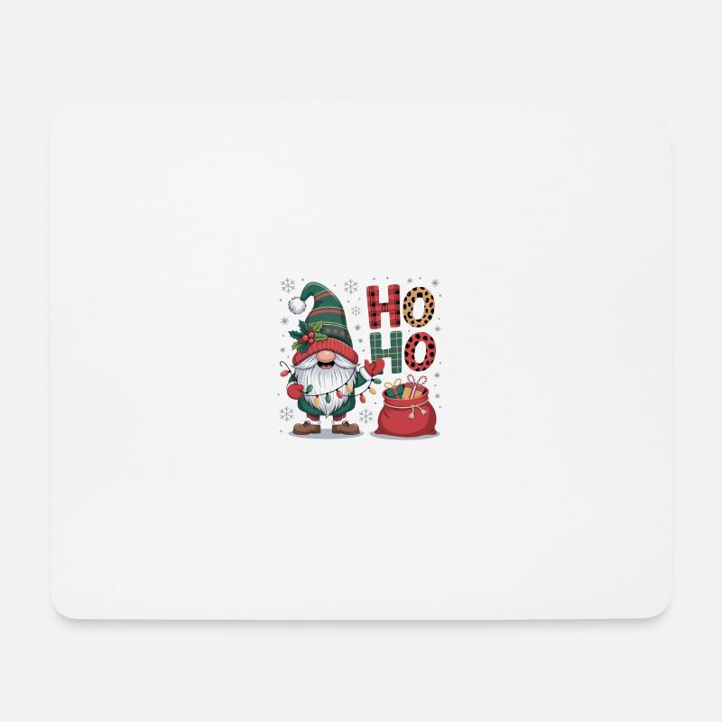 Weihnachtsmann Wichtel - Mousepad (Querformat) - Weiß