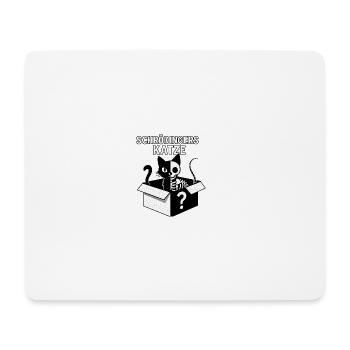 Schrödingers Katze Box-Design - Mousepad (Querformat) - Weiß - Vorne