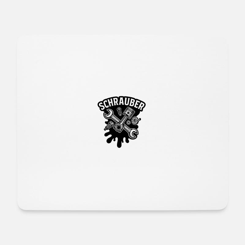 Schrauber Kraftwerk Logo - Mousepad (Querformat) - Weiß
