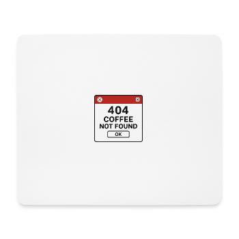 404 coffee not found - Mousepad (Querformat) - Weiß - Vorne