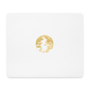 Moonlight Witch on Broom - Mouse Pad (horizontal) - white - Front