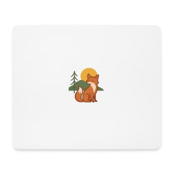 Forest fox at sunset - Mouse Pad (horizontal) - white - Front
