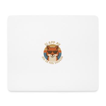 Entspann dich, Fuchs - Mousepad (Querformat) - Weiß - Vorne