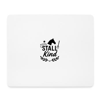 Stable Enfant, Cheval, Drôle - Tapis de souris (format paysage) - blanc - Devant