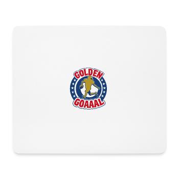 Golden Touchdown – Football trifft GOAAAL - Mousepad (Querformat) - Weiß - Vorne