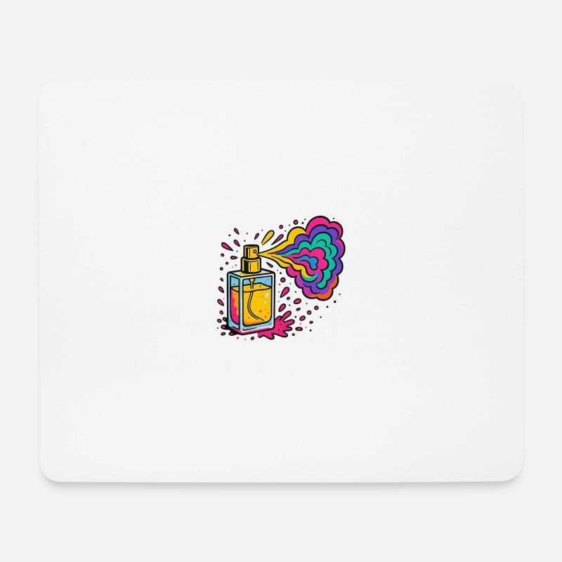 Neon Perfume Color Explosion - Mouse Pad (horizontal) - white