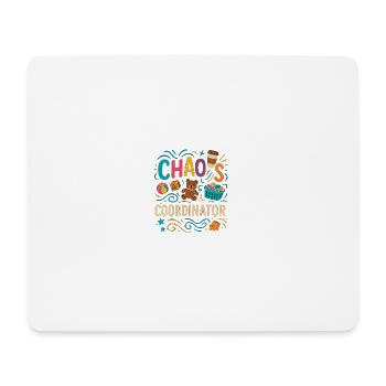 Coordinateur du Chaos – Chemise Funny Sayings pour Elt - Tapis de souris (format paysage) - blanc - Devant