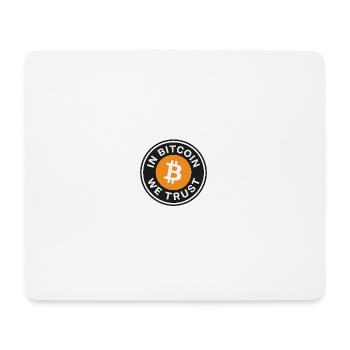 In Bitcoin we trust - Mousepad (Querformat) - Weiß - Vorne