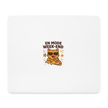 Cat Pizza Weekend - Mouse Pad (horizontal) - white - Front