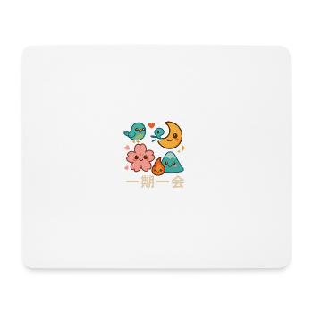 Kawaii一期一会 Motif Collection - Mouse Pad (horizontal) - white - Front