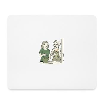 Oma Karin  - Mousepad (Querformat) - Weiß - Vorne