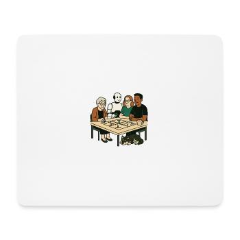 Oma Karin - Mousepad (Querformat) - Weiß - Vorne