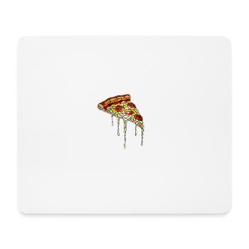 Pizza Mosaik: Künstlerisches Glasmalerei Design - Mousepad (Querformat) - Weiß - Vorne