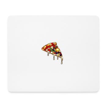 Bunte Pizza bunter mix: Alles Drauf im Comic-Stil - Mousepad (Querformat) - Weiß - Vorne