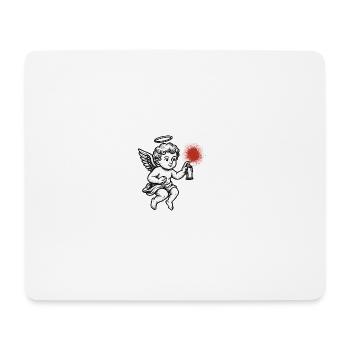 Angel Spray: Buntes Graffiti - Mousepad (Querformat) - Weiß - Vorne