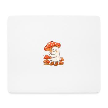 Ghost with an umbrella - a mushroom - Mouse Pad (horizontal) - white - Front