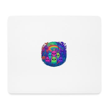 Neon Monster Friends - Mouse Pad (horizontal) - white - Front