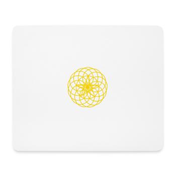 Lotus of Life + Pentagram – Power & Protection - Mouse Pad (horizontal) - white - Front