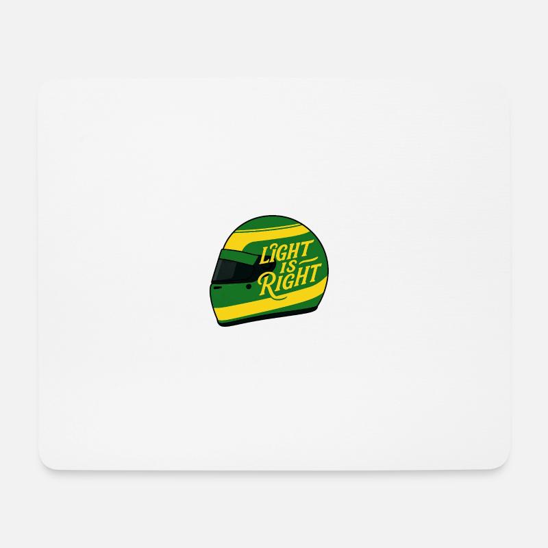 Das Licht hat Recht - Mousepad (Querformat) - Weiß
