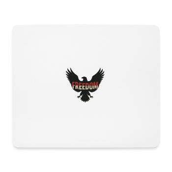 Freedom Eagle - Mousepad (Querformat) - Weiß - Vorne