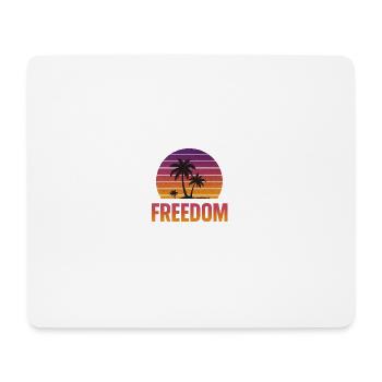 Freedom Sunset - Mousepad (Querformat) - Weiß - Vorne