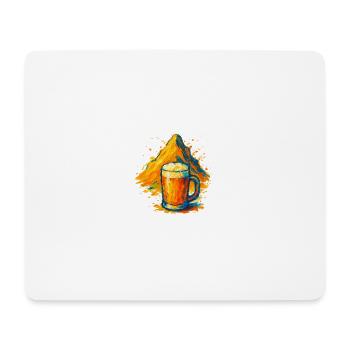 Gipfelbier Farbexplosion - Mousepad (Querformat) - Weiß - Vorne