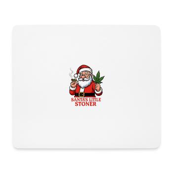 Santas Kleiner Stoner - Mousepad (Querformat) - Weiß - Vorne