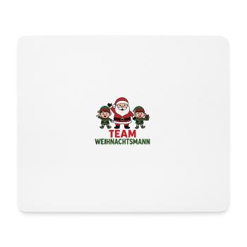 Team Weihnachtsmann Trio lustiges Cartoon Motiv - Mousepad (Querformat) - Weiß - Vorne