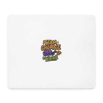 Arbeitsloses, aber stylisches Team - Mousepad (Querformat) - Weiß - Vorne