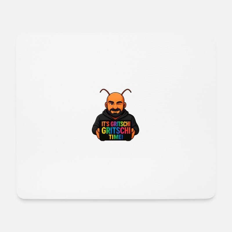 Gritschi Gritschi Zeit - Mousepad (Querformat) - Weiß