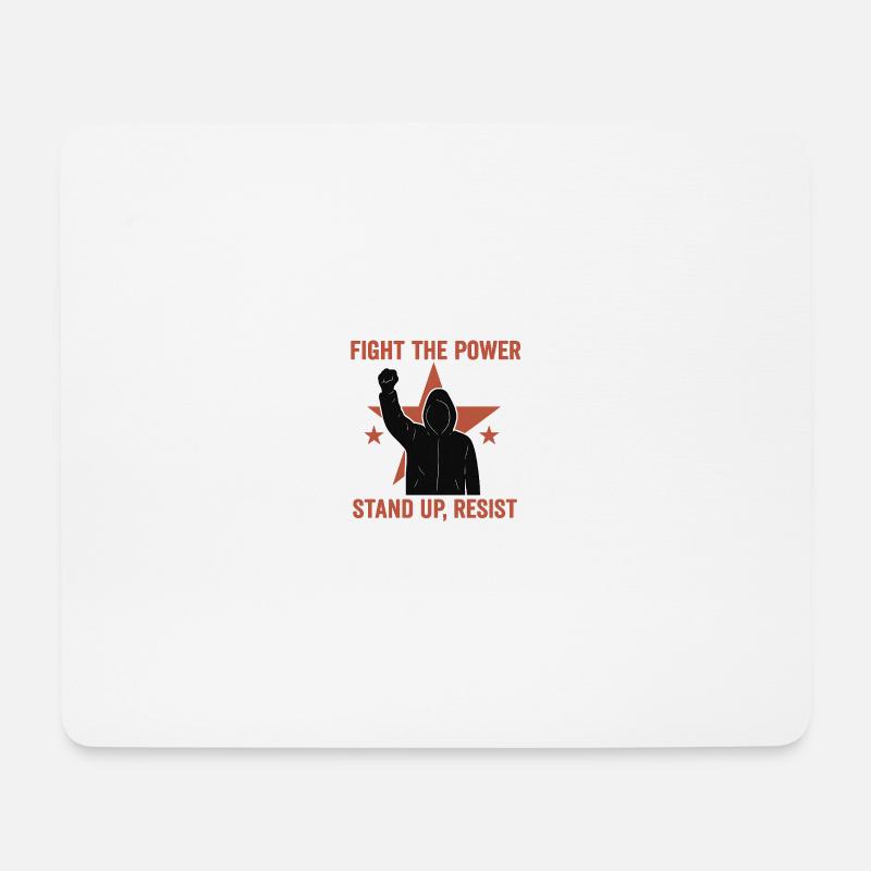 Fight the Power - Mouse Pad (horizontal) - white