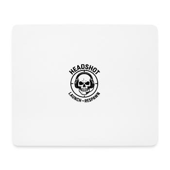 Headshot Launch Respawn - Mouse Pad (horizontal) - white - Front