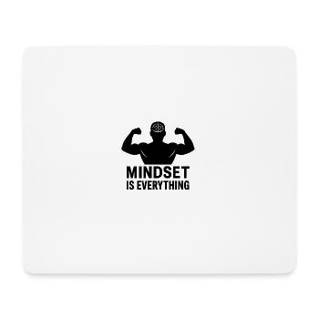 HeadPower muscles: Mindset is everything - Mouse Pad (horizontal) - white - Front