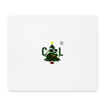 Weihnachtsbaum mit cooler Sonnenbrille - Mousepad (Querformat) - Weiß - Vorne