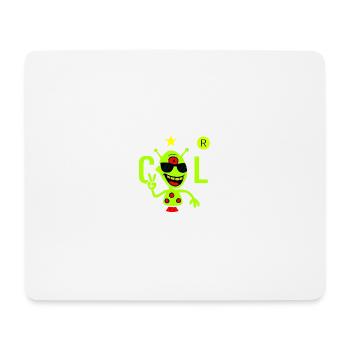 Green Alien with Sunglasses - Mouse Pad (horizontal) - white - Front