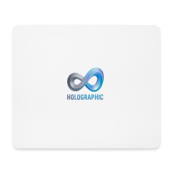 Holographic Infinity Loop - Mouse Pad (horizontal) - white - Front