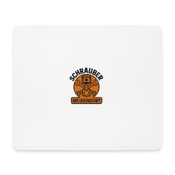 Screwdriver with passion - Mouse Pad (horizontal) - white - Front