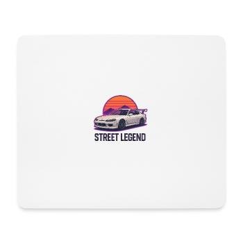 Straßenlegende Sunset Drift - Mousepad (Querformat) - Weiß - Vorne
