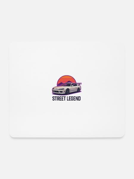 Straßenlegende Sunset Drift - Mousepad (Querformat) - Weiß