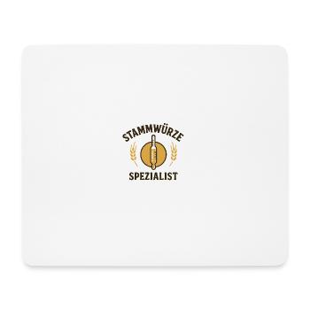 Stammwürzle Spezialist - Mousepad (Querformat) - Weiß - Vorne