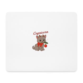 Journée Magique du Chat Capricorne - Tapis de souris (format paysage) - blanc - Devant