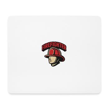 Firefighter Hero Retro - Mouse Pad (horizontal) - white - Front