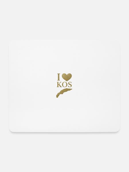 I Love KOS Island - Mouse Pad (horizontal) - white
