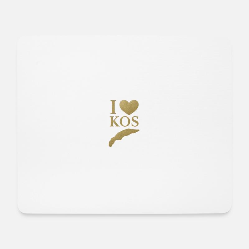 J’adore l’île KOS - Tapis de souris (format paysage) - blanc