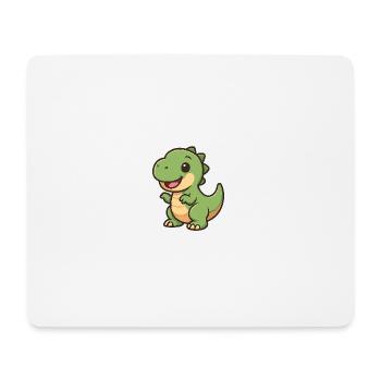 Happy Dino Cuddle Clipart - Mouse Pad (horizontal) - white - Front