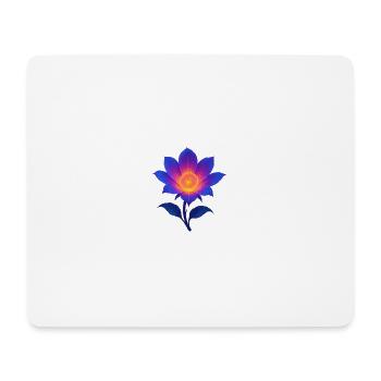 Neon-Nacht-Lotus - Mousepad (Querformat) - Weiß - Vorne