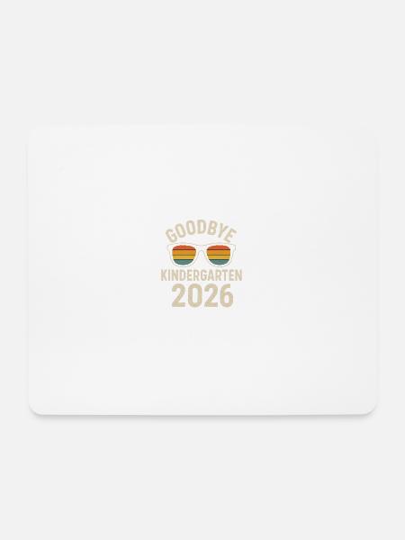 Goodbye Kindergarten 2026 – Kita Abschied - Mousepad (Querformat) - Weiß